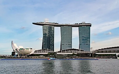 Marina Bay Sands in Singapur, Station 8 auf dem selbstgeführten Stadtrundgang