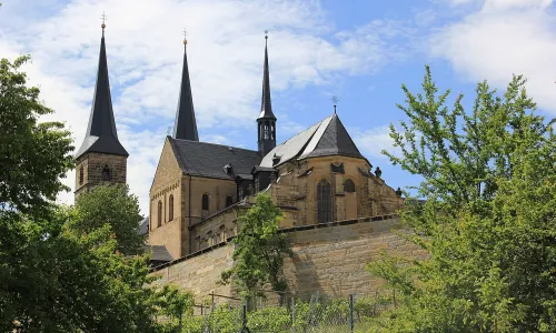 Michelsberg Abbey in Bamberg, stop 10 on the self-guided walking tour