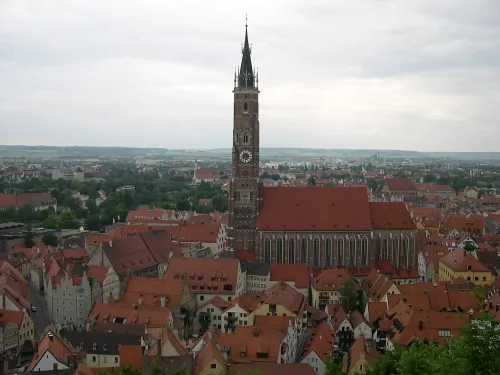 Martinskirche in Landshut, Station 5 auf dem selbstgeführten Stadtrundgang