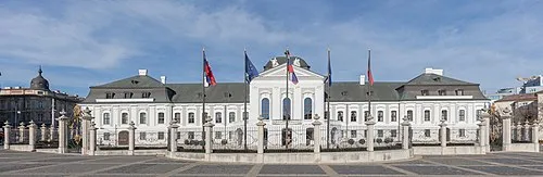 Grassalkovich Palace in Bratislava, stop 5 on the self-guided walking tour