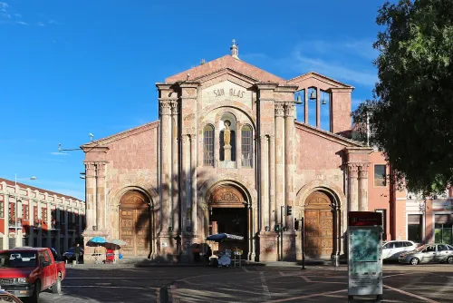 Iglesia y Parque de San Blas in Cuenca, Ecuador, stop 11 on the self-guided walking tour