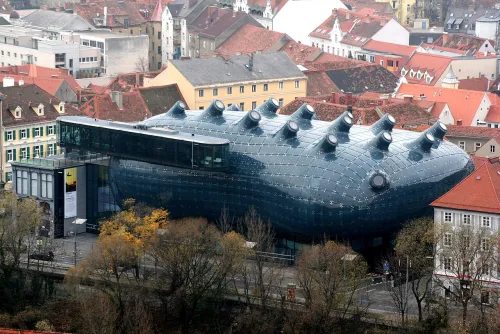 Kunsthaus Graz, Station 3 auf dem selbstgeführten Stadtrundgang