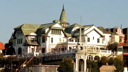 Palacio Baburizza in Valparaíso, Station 5 auf dem selbstgeführten Stadtrundgang