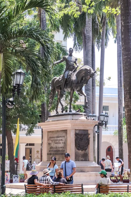 Parque de Bolívar in Cartagena de Indias, Station 2 auf dem selbstgeführten Stadtrundgang