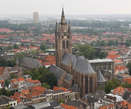 Oude Kerk in Delft, Station 2 auf dem selbstgeführten Stadtrundgang