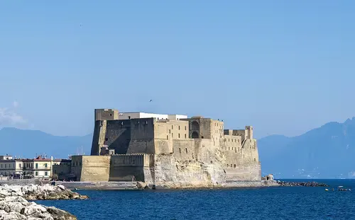 Castel dell'Ovo in Naples, stop 1 on the self-guided walking tour
