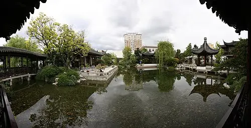 Lan Su Chinese Garden in Portland, stop 6 on the self-guided walking tour