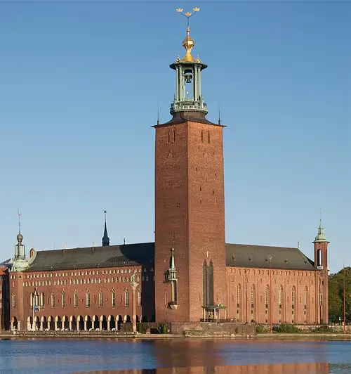 Stockholm City Hall, stop 1 on the self-guided walking tour