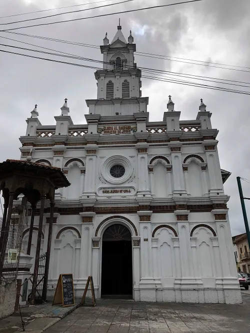 Iglesia de Todos Santos in Cuenca, Ecuador, stop 7 on the self-guided walking tour