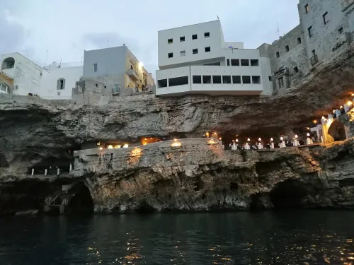 Grotta Palazzese in Polignano a Mare, stop 3 on the self-guided walking tour