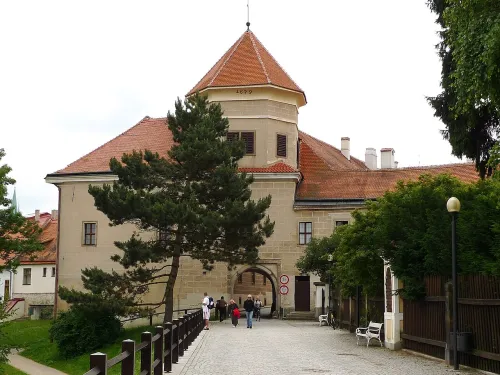 Dolní brána in Telč, Station 3 auf dem selbstgeführten Stadtrundgang