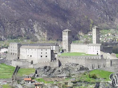 Castelgrande in Bellinzona, Station 1 auf dem selbstgeführten Stadtrundgang