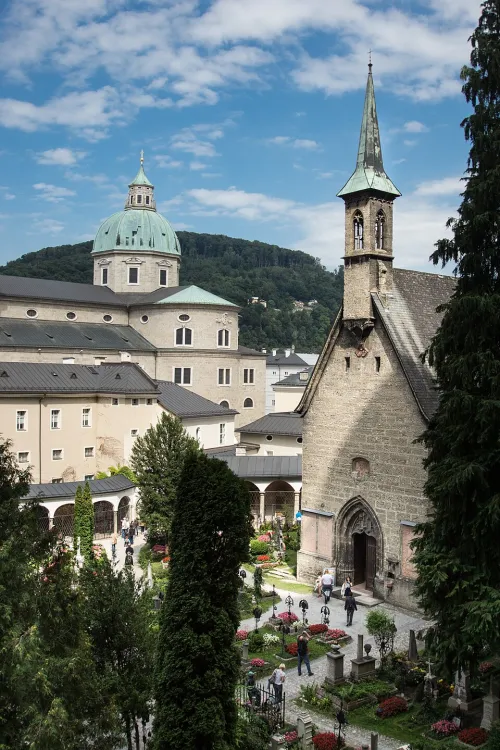 St. Peter's Abbey in Salzburg, stop 8 on the self-guided walking tour