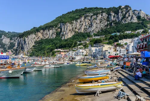 Marina Grande, Capri, Station 1 auf dem selbstgeführten Stadtrundgang
