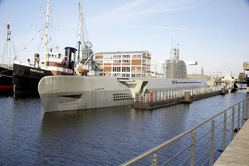 U-Boot Wilhelm Bauer in Bremerhaven, stop 6 on the self-guided walking tour