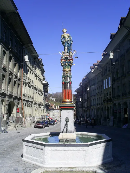 Gerechtigkeitsbrunnen in Bern, Station 3 auf dem selbstgeführten Stadtrundgang