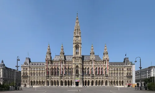 Vienna City Hall, stop 5 on the self-guided walking tour