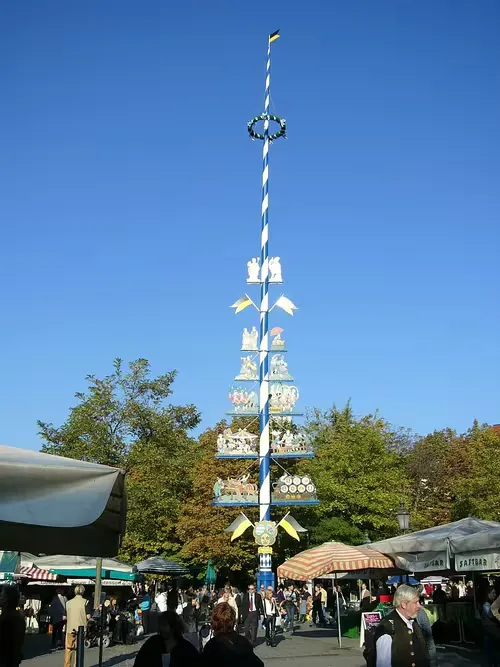 Viktualienmarkt in Munich, stop 10 on the self-guided walking tour