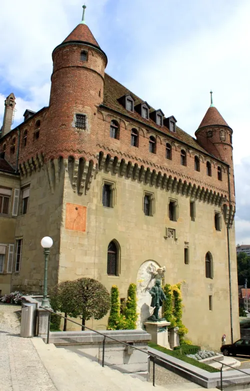 Château Saint-Maire in Lausanne, Station 1 auf dem selbstgeführten Stadtrundgang
