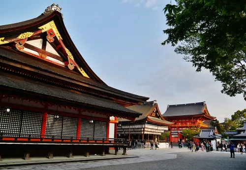 Yasaka-Schrein in Kyoto, Station 1 auf dem selbstgeführten Stadtrundgang