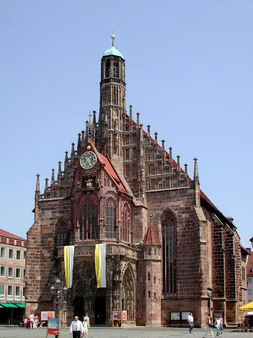 Frauenkirche in Nuremberg, stop 6 on the self-guided walking tour