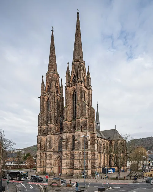 Elisabethkirche in Marburg, Station 1 auf dem selbstgeführten Stadtrundgang