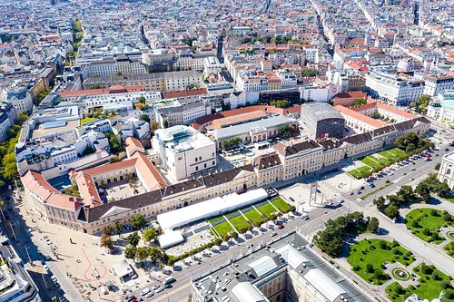 MuseumsQuartier in Vienna, stop 8 on the self-guided walking tour
