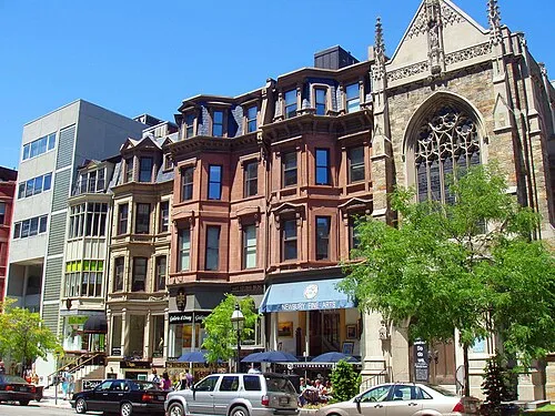 Newbury Street in Boston, stop 4 on the self-guided walking tour