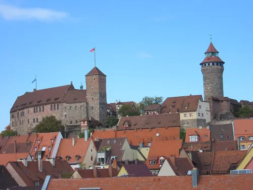 Kaiserburg in Nuremberg, stop 1 on the self-guided walking tour