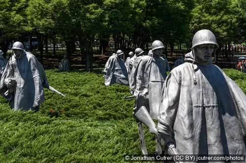 Korean War Veterans Memorial in Washington, D.C., Station 13 auf dem selbstgeführten Stadtrundgang