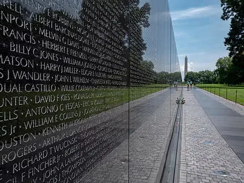 Vietnam Veterans Memorial in Washington, D.C., Station 14 auf dem selbstgeführten Stadtrundgang