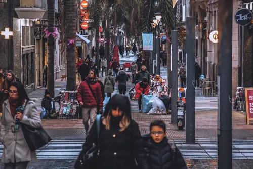 Peatonal Sarandí in Montevideo, stop 5 on the self-guided walking tour