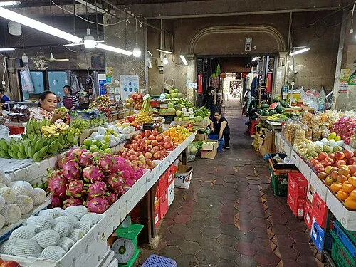 Old Market in Siem Reap, stop 3 on the self-guided walking tour