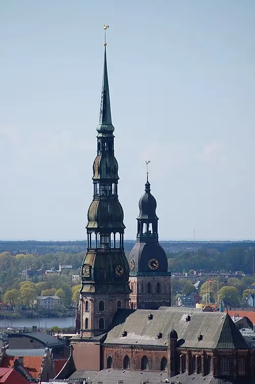 St. Peter's Church in Riga, stop 3 on the self-guided walking tour