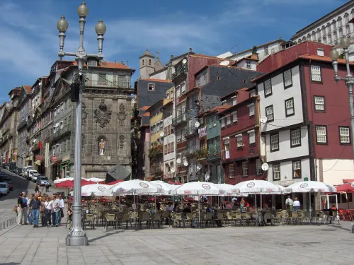Ribeira-Platz in Porto, Station 8 auf dem selbstgeführten Stadtrundgang
