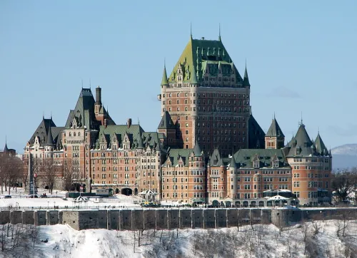Château Frontenac in Québec, Station 2 auf dem selbstgeführten Stadtrundgang