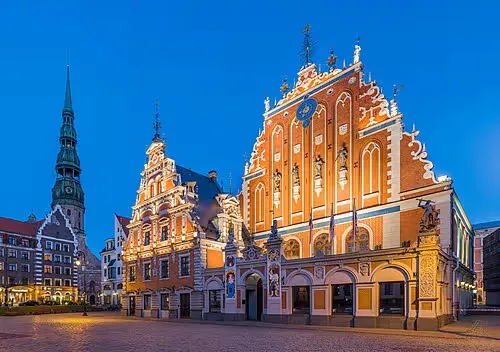 House of the Blackheads in Riga, stop 2 on the self-guided walking tour