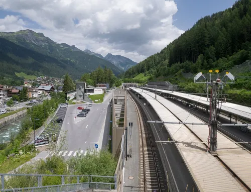 Bahnhof St. Anton am Arlberg, Station 3 auf dem selbstgeführten Stadtrundgang