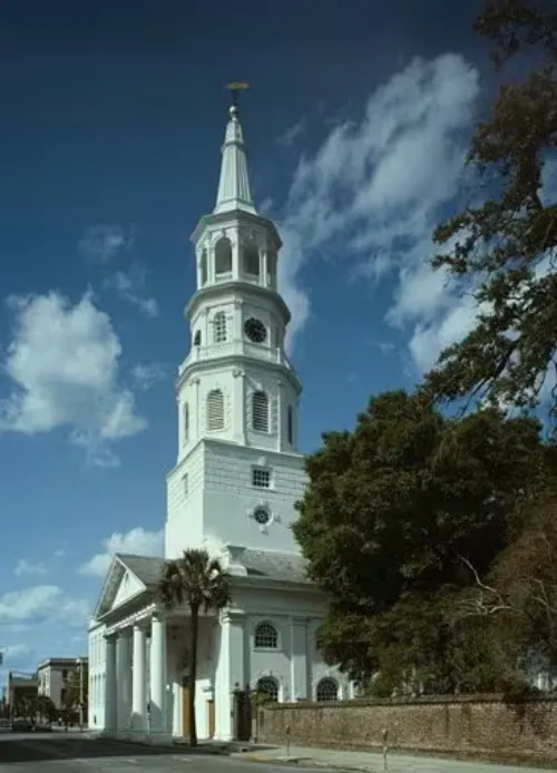 St. Michael's Episcopal Church in Charleston, Station 3 auf dem selbstgeführten Stadtrundgang
