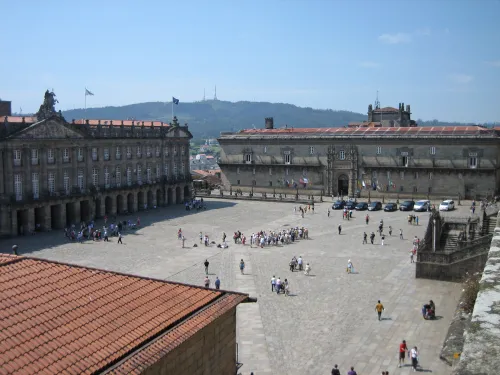 Plaza del Obradoiro in Santiago de Compostela, stop 4 on the self-guided walking tour