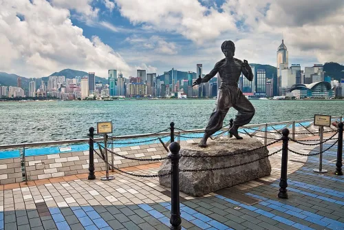 Avenue of Stars in Hong Kong, stop 3 on the self-guided walking tour