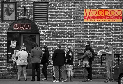 Voodoo Doughnut in Portland, stop 5 on the self-guided walking tour