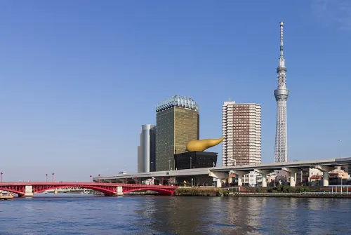 Azuma Bridge in Tokyo, stop 3 on the self-guided walking tour