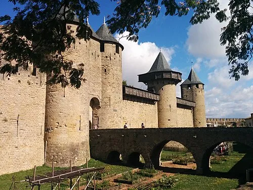 Château comtal in Carcassonne, Station 4 auf dem selbstgeführten Stadtrundgang