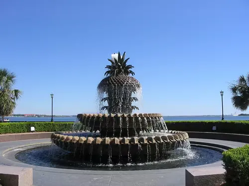 Waterfront Park in Charleston, Station 8 auf dem selbstgeführten Stadtrundgang