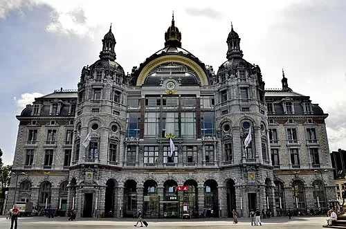Antwerp Central Station, stop 4 on the self-guided walking tour