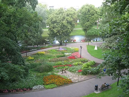 Bastejkalna Park in Riga, stop 9 on the self-guided walking tour