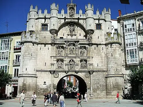 Arco de Santa María in Burgos, Station 1 auf dem selbstgeführten Stadtrundgang