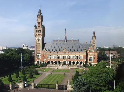 Friedenspalast in Den Haag, Station 1 auf dem selbstgeführten Stadtrundgang