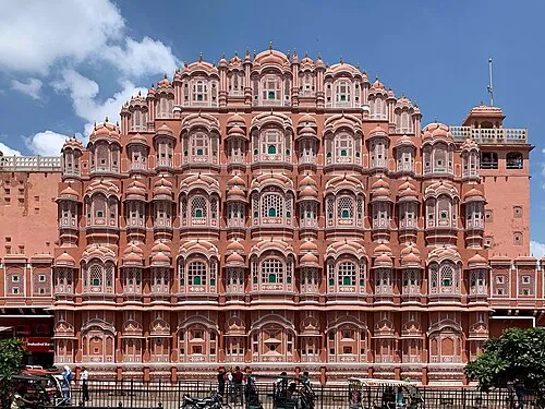 Hawa Mahal (Palace of the Winds) in Jaipur, stop 4 on the self-guided walking tour